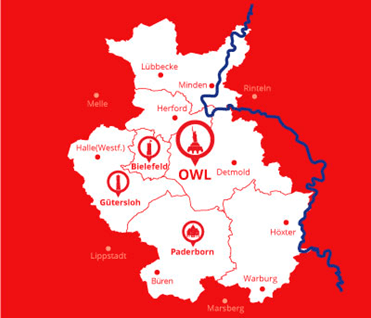 Karte Jobs für Paderborn